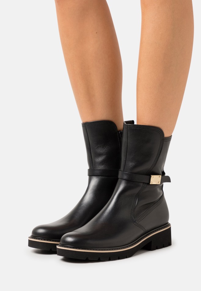 Gabour | Bottine De Cowboy/motard Noire Exclusive